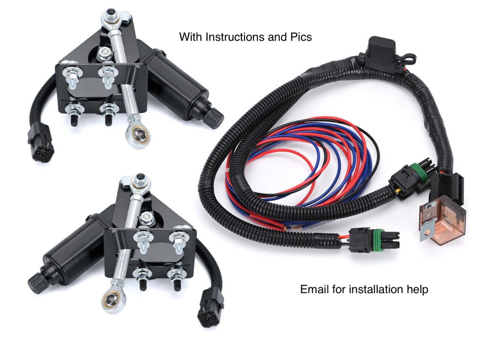 1968-1982 Corvette Electric Headlight Motor Conversion Kit for C3 WITH INSTRUCTIONS