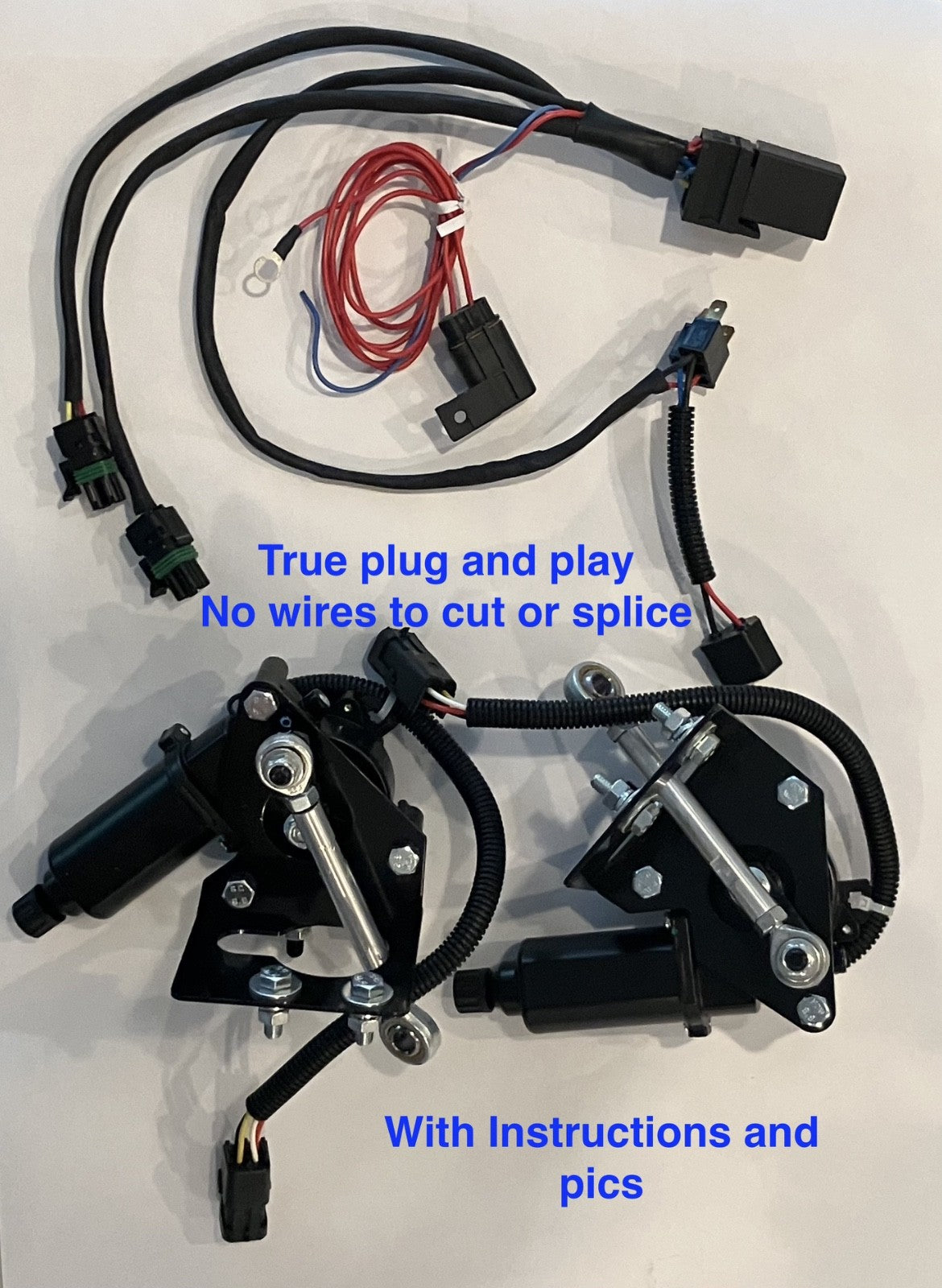 1968-1982 Corvette Electric Headlight Motor Conversion Kit for C3 TRUE Plug and Play